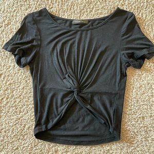 Womens Black Crop Top